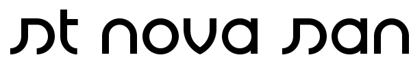 St Nova Sans font preview